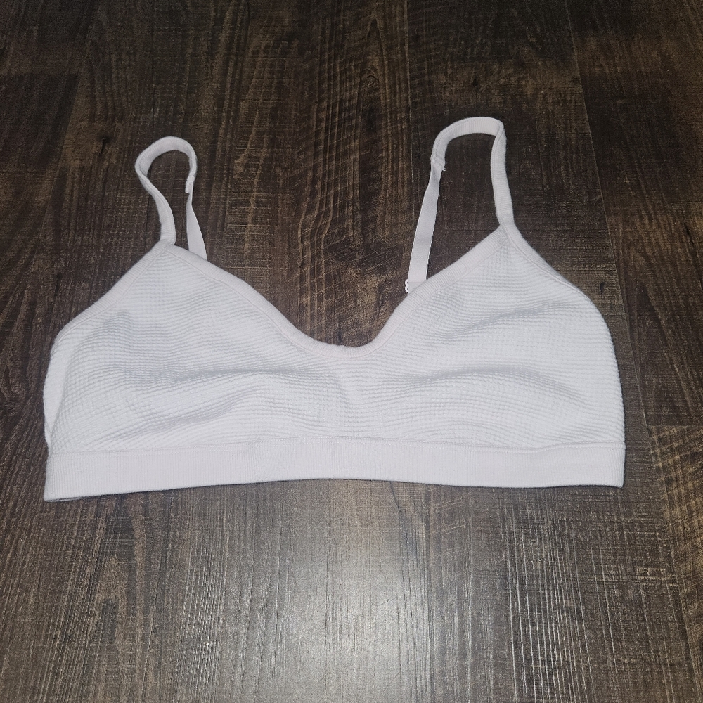 Negative Underwear Soft Pink Seamless Ribbed Bralette - Picture 2 of 5